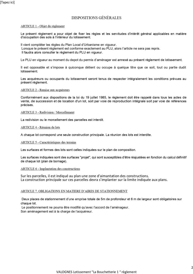 Piece administrative 10 du permis aménager