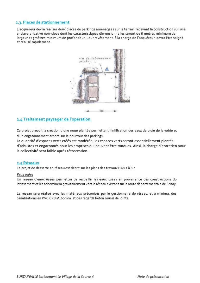 pièce administrative 2 et 8 d'un permis d'aménager