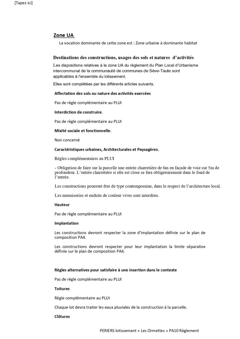 Piece administrative 10 du permis aménager