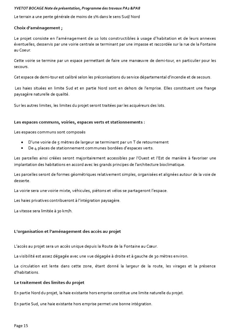 pièce administrative 2 et 8 d'un permis d'aménager