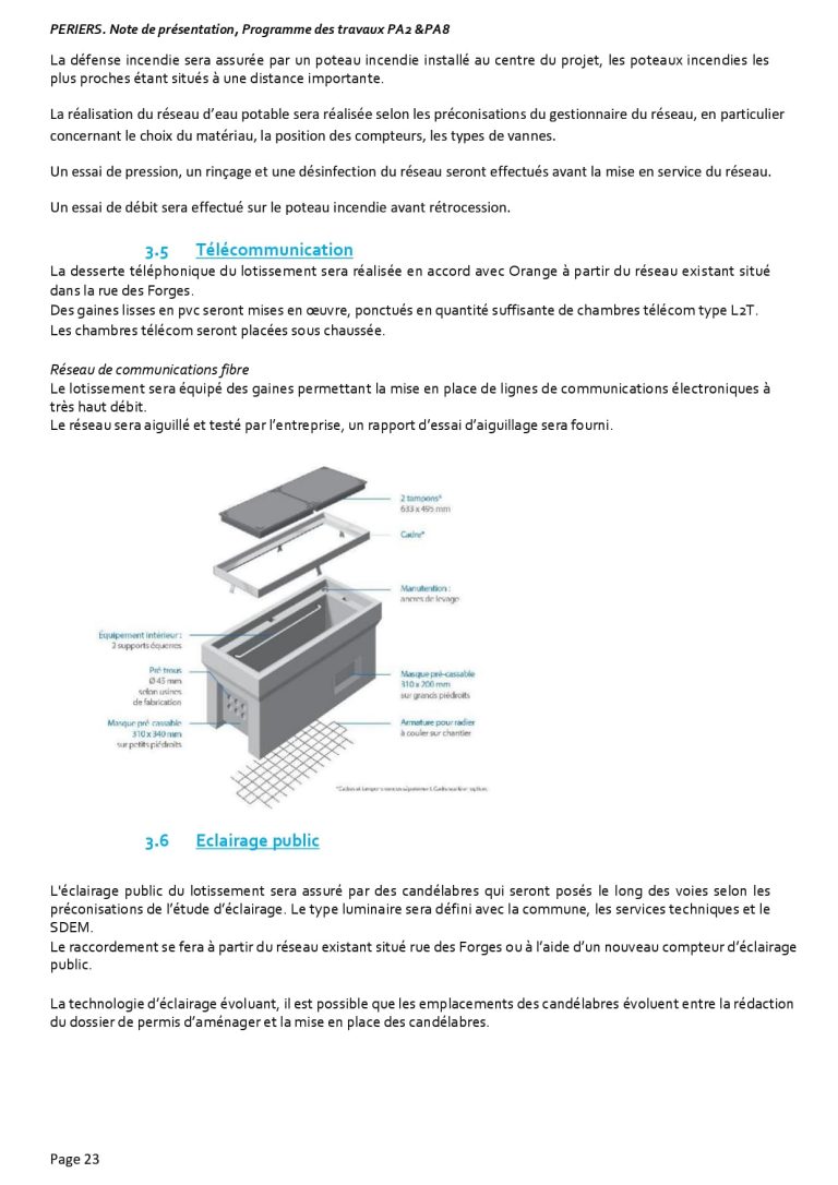 Piece administrative 2 et 8 du permis aménager