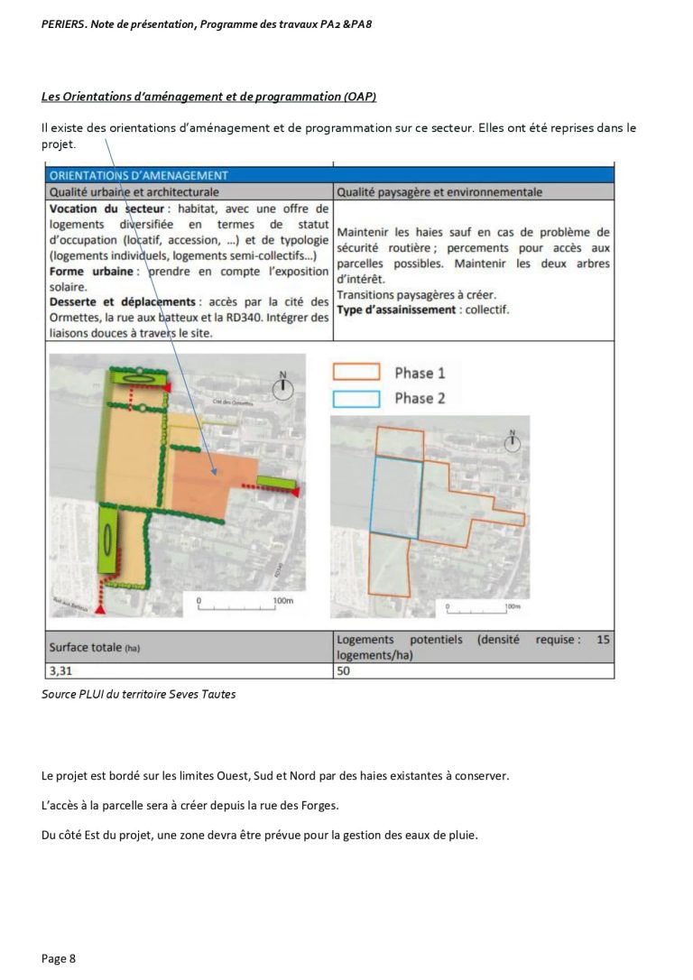 Piece administrative 2 et 8 du permis aménager