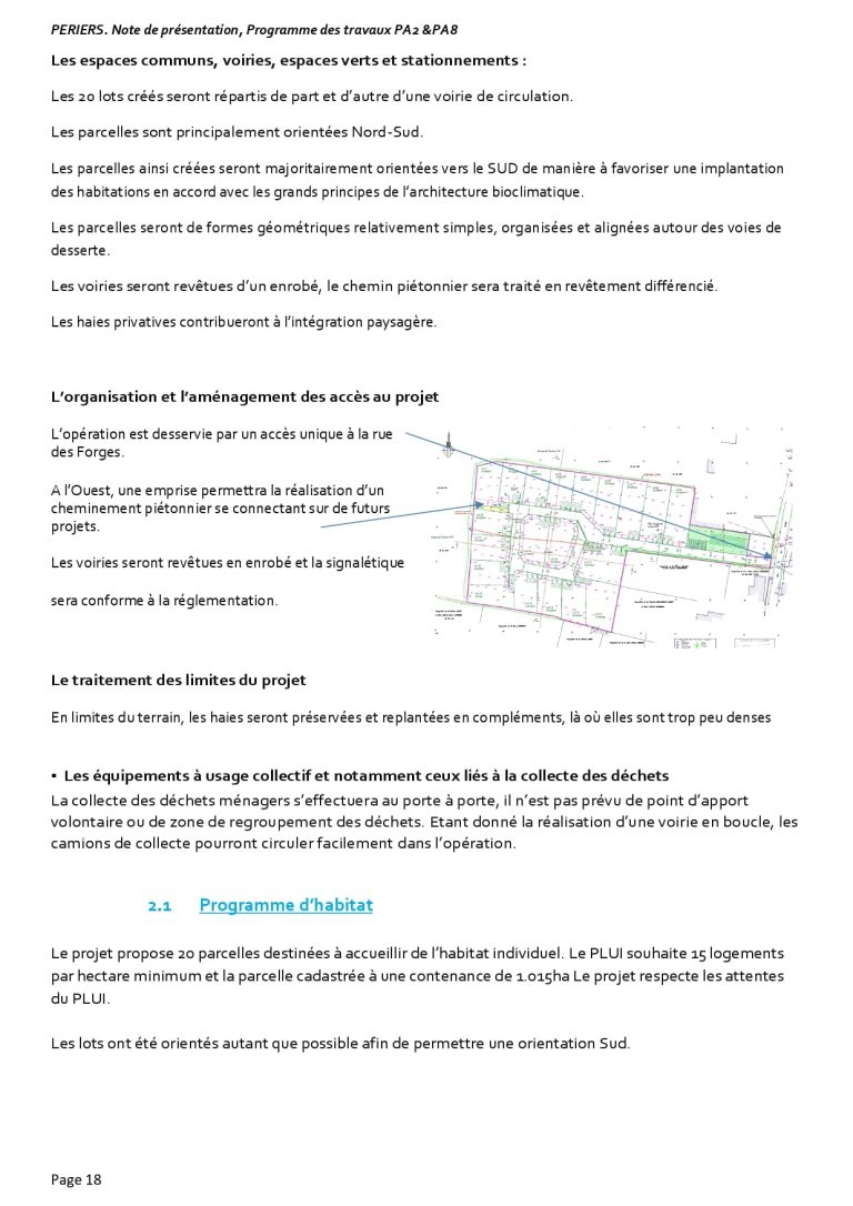 Piece administrative 2 et 8 du permis aménager