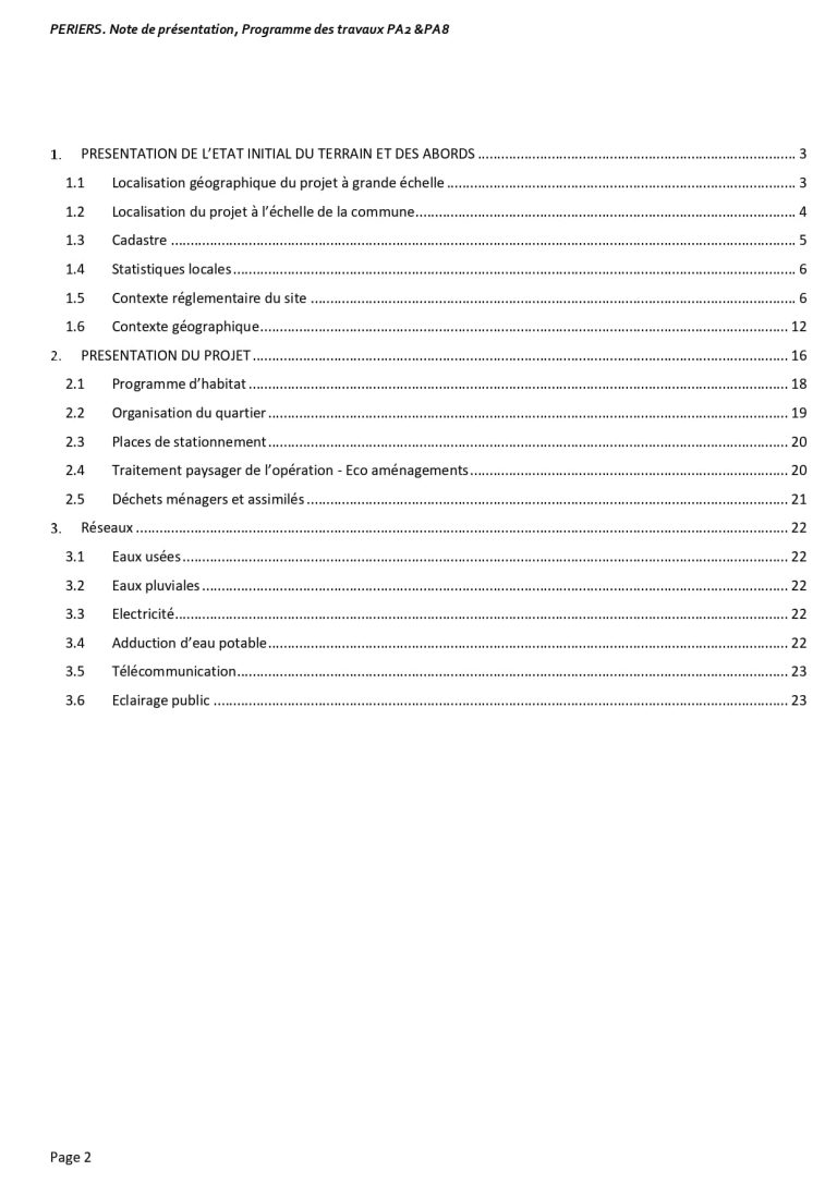 Piece administrative 2 et 8 du permis aménager