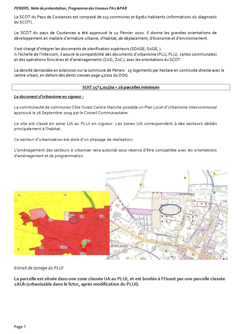 Piece administrative 2 et 8 du permis aménager